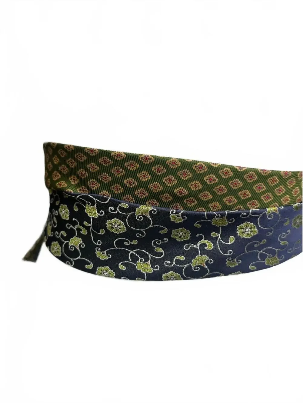 Upcycled Silk Necktie Obi Belt | Handmade Corset Style Belt | One-of-a-Kind | OS